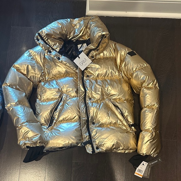 SAM Gold Puffer Jacket - Picture 1 of 2